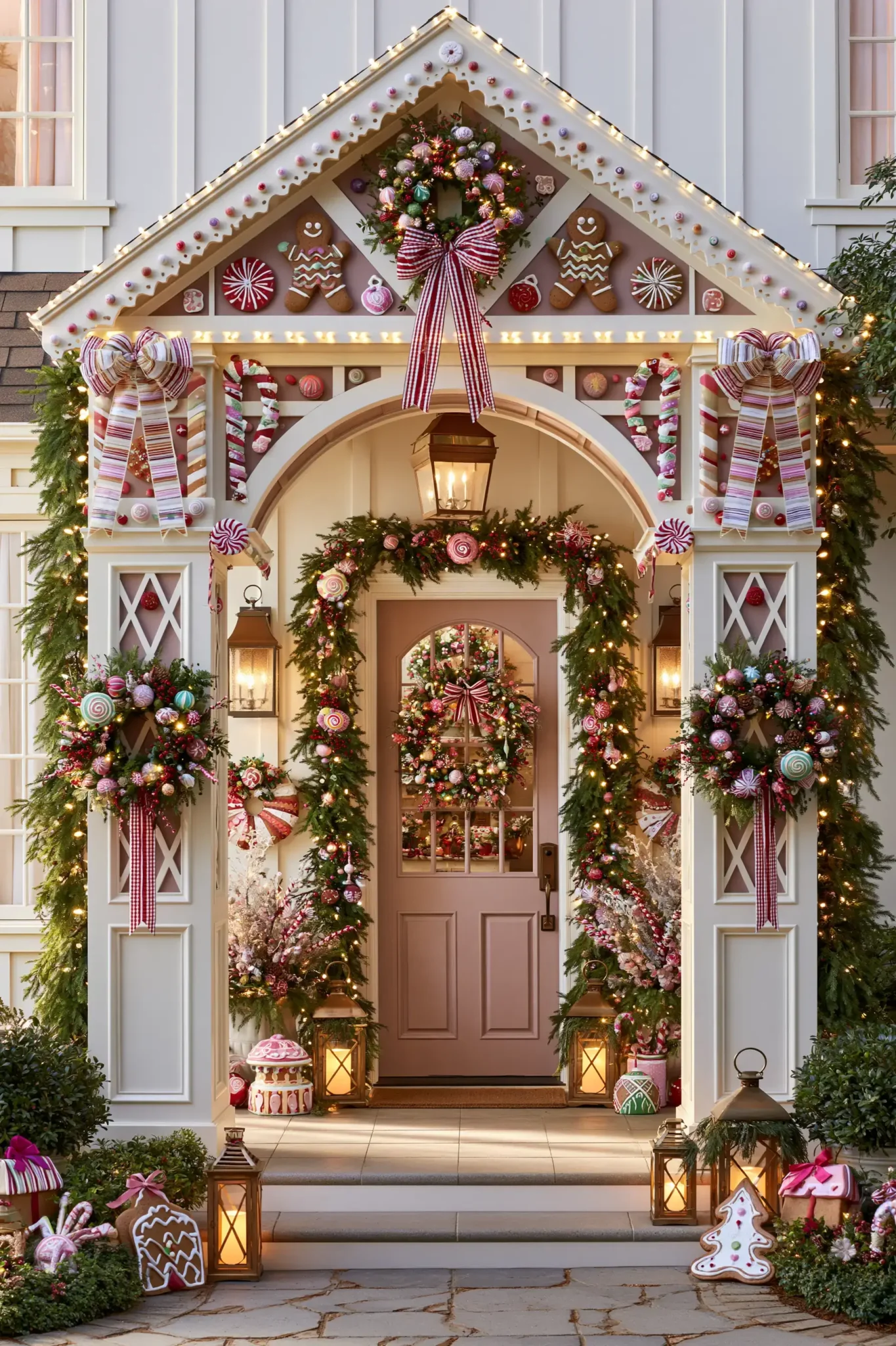 22 Christmas Porch Decor Ideas for a Warm, Lit Welcome