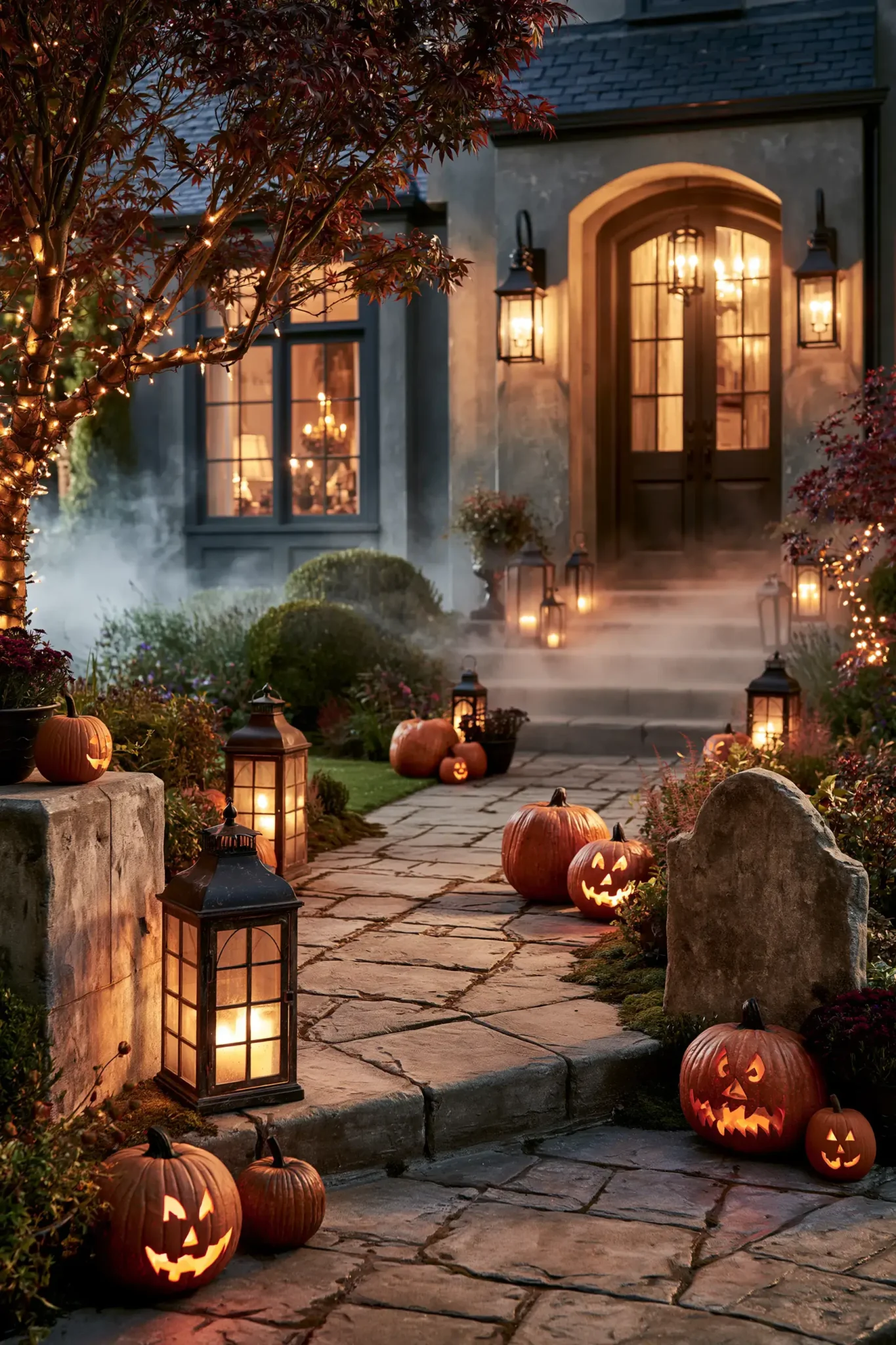 20 Outdoor Halloween Decor Ideas for a Front Yard That Feels Festive, Not Frightening