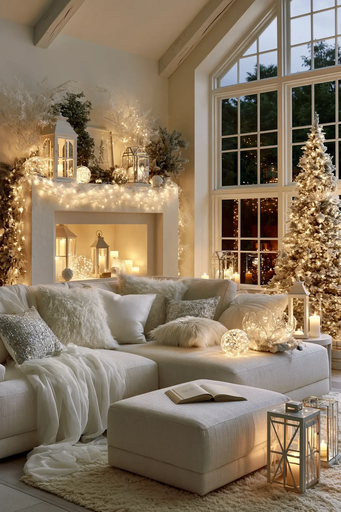 24 White Christmas Decor Ideas for a Quiet, Snowy Feel Inside