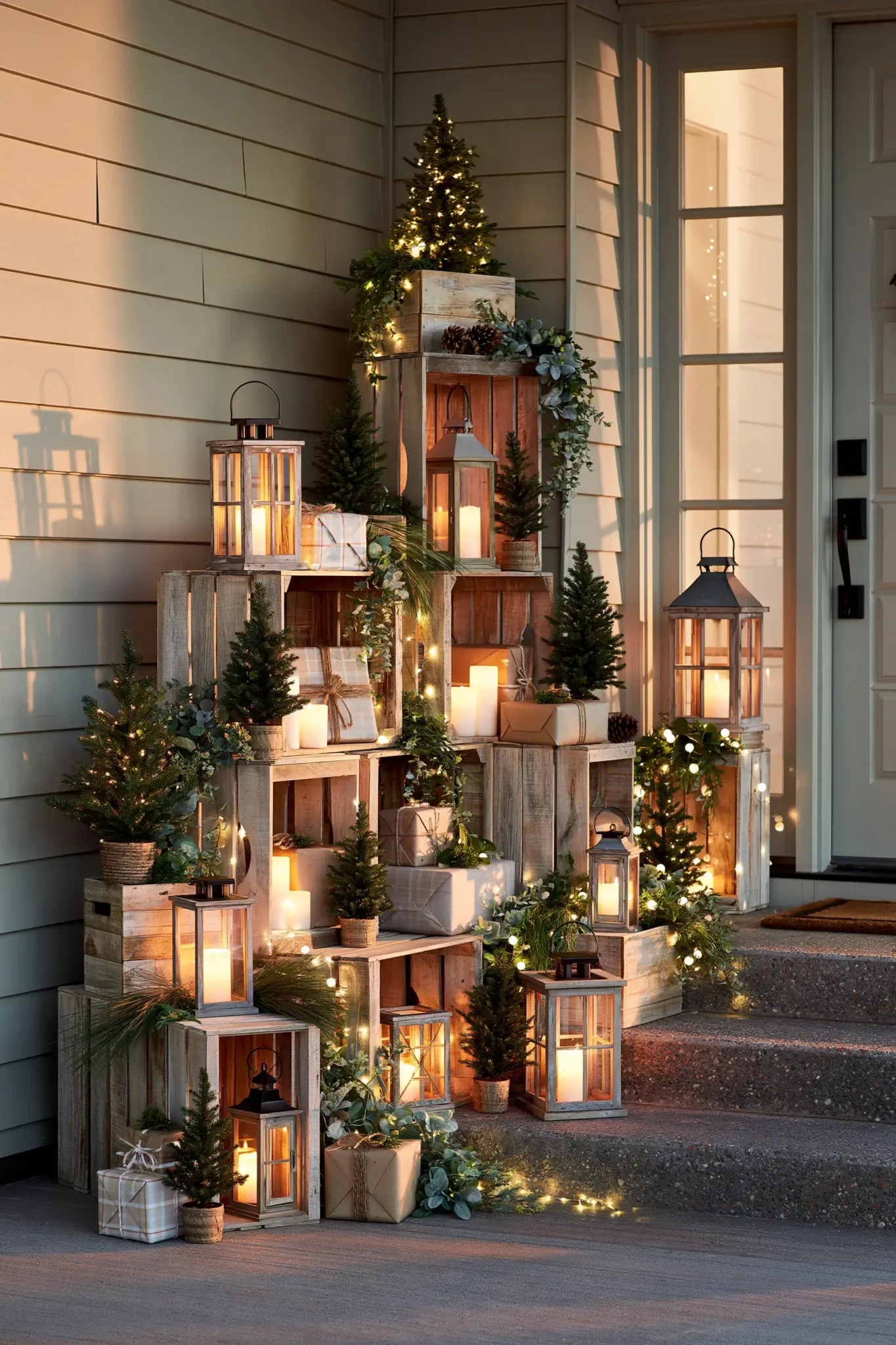 22 Christmas Porch Decor Ideas for a Warm, Lit Welcome