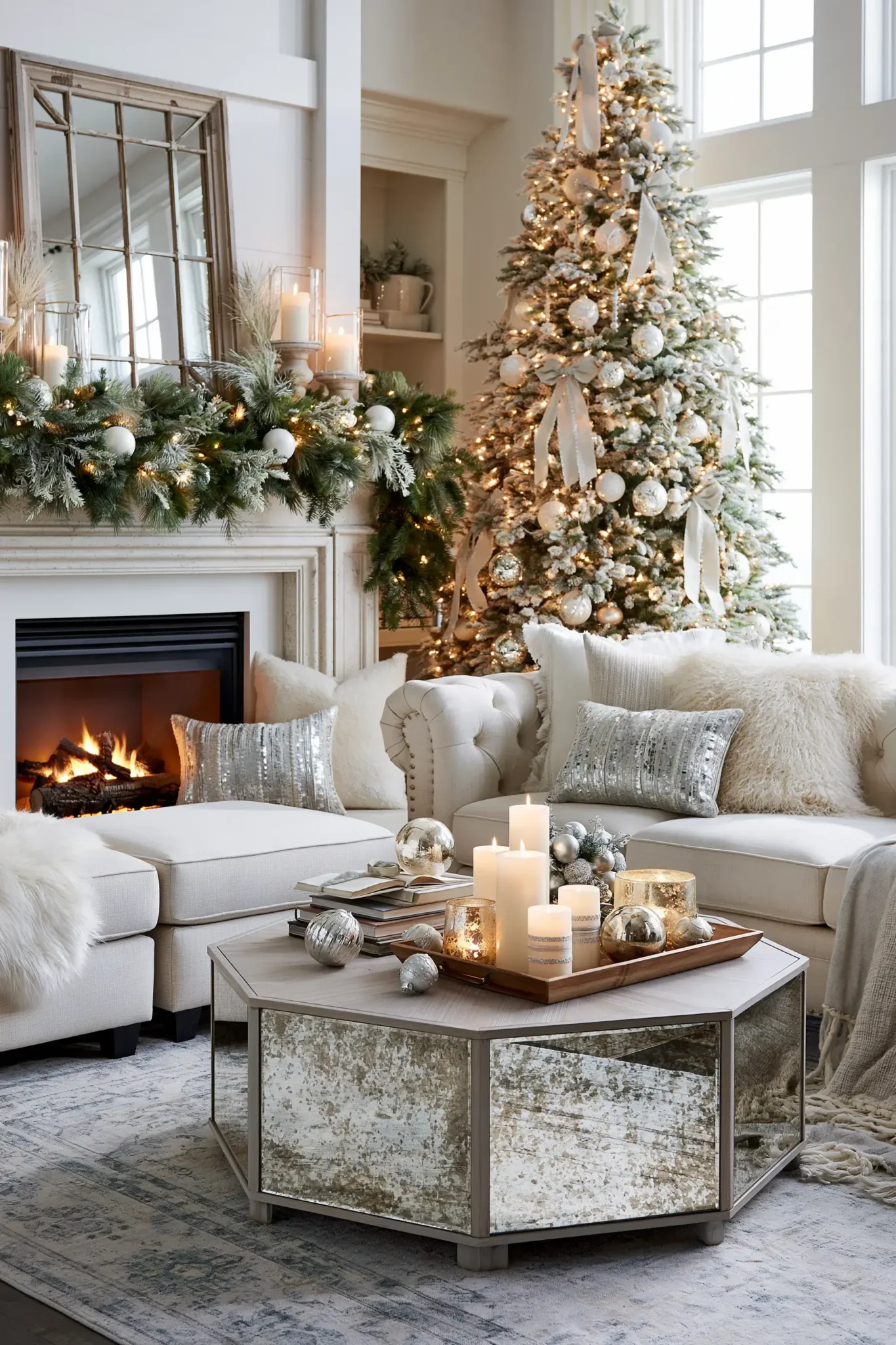 24 White Christmas Decor Ideas for a Quiet, Snowy Feel Inside