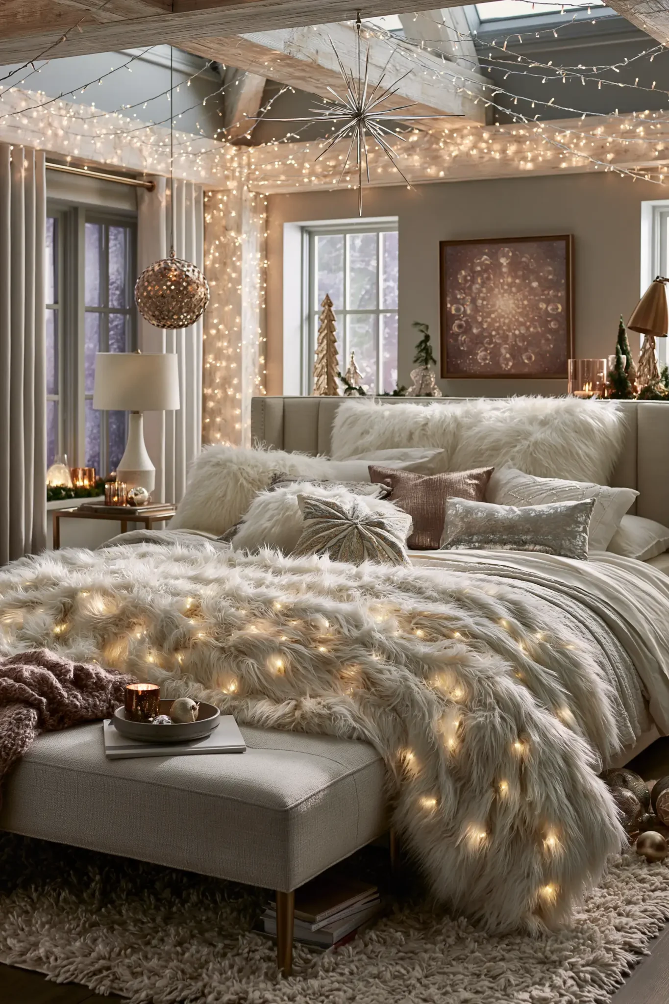 23 Christmas Bedroom Decor Ideas for a Soft, Cozy Retreat