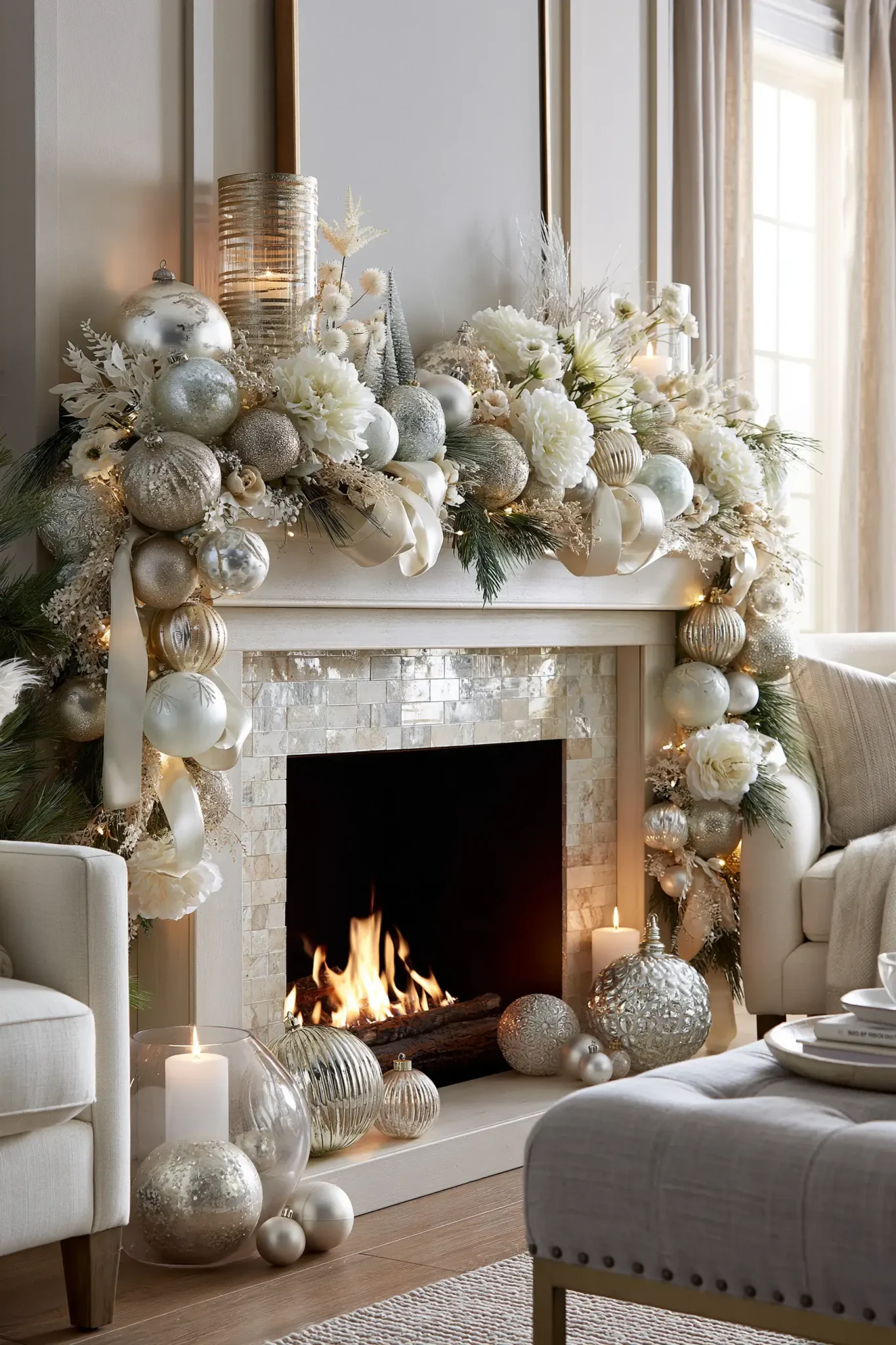 24 White Christmas Decor Ideas for a Quiet, Snowy Feel Inside